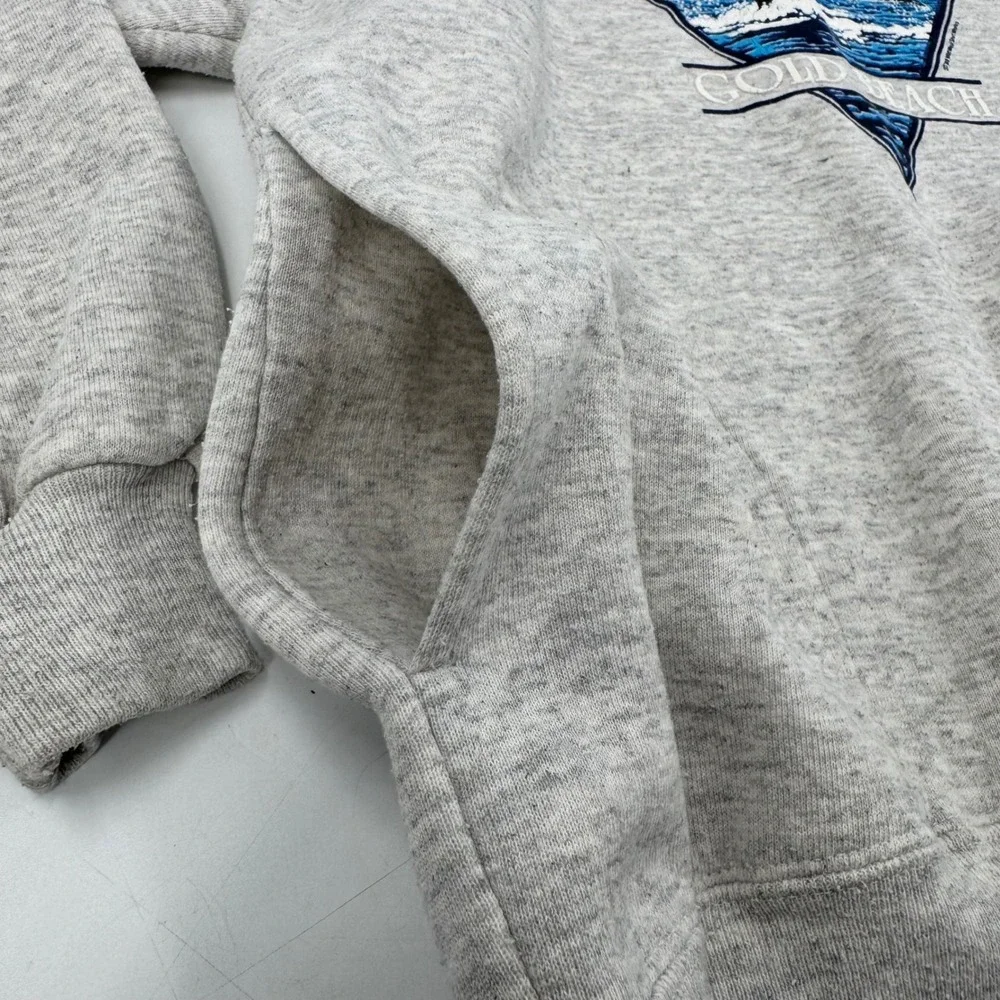 Vintage Oregon Coast Gold Beach Crewneck Sweatshirt Jerzees XL Heather Gray 80's